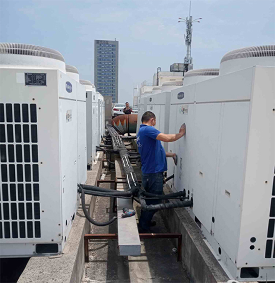 徽州中央空调制热和不制冷系统维修方法